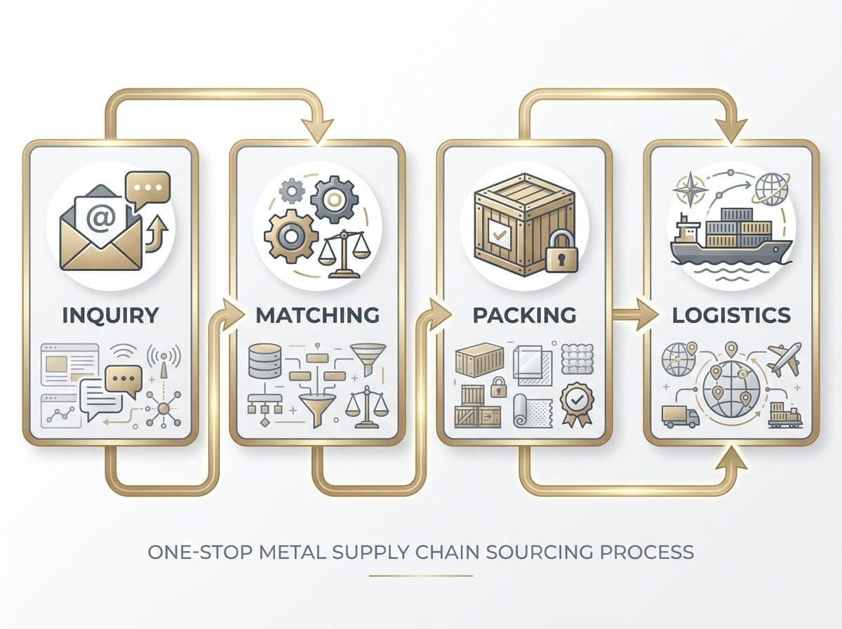 Metallurgical grade matching and sourcing process for copper, aluminum and metal ingots