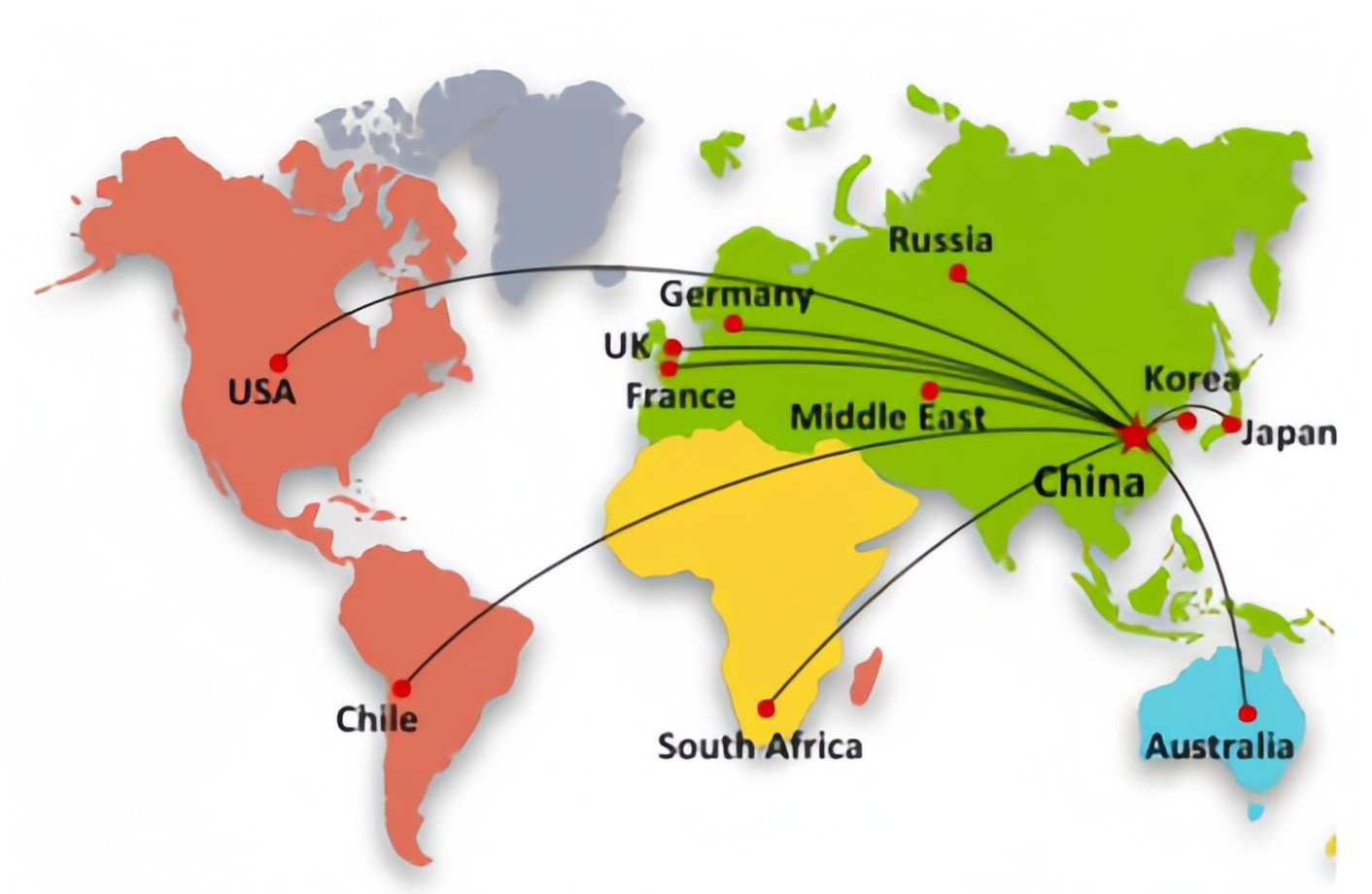Hubei Ruichuang Metal Global Shipping & Logistics Routes